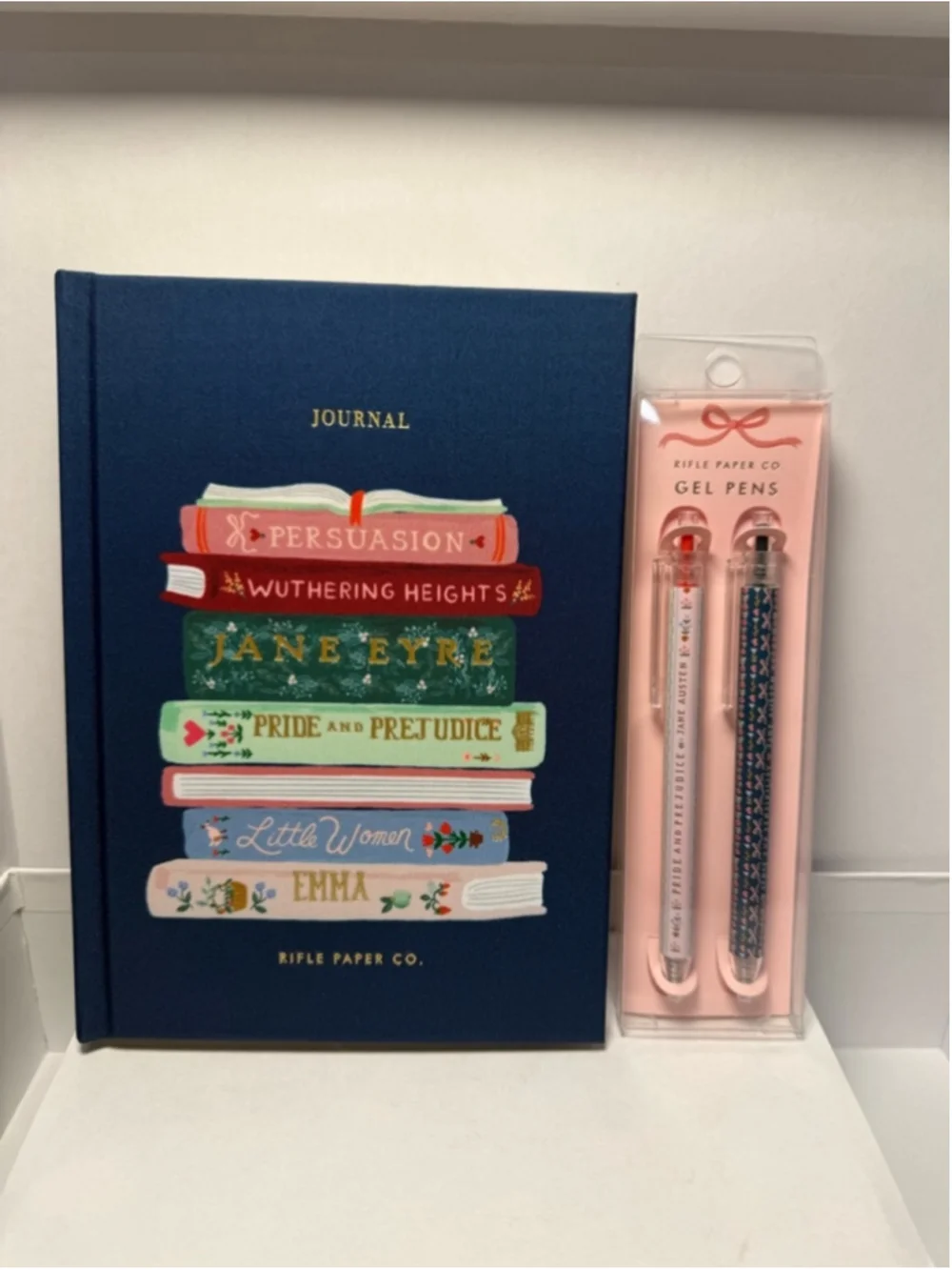 Rifle Paper Co Book Club Journal + Gel Pen Set Literary Gift NWT